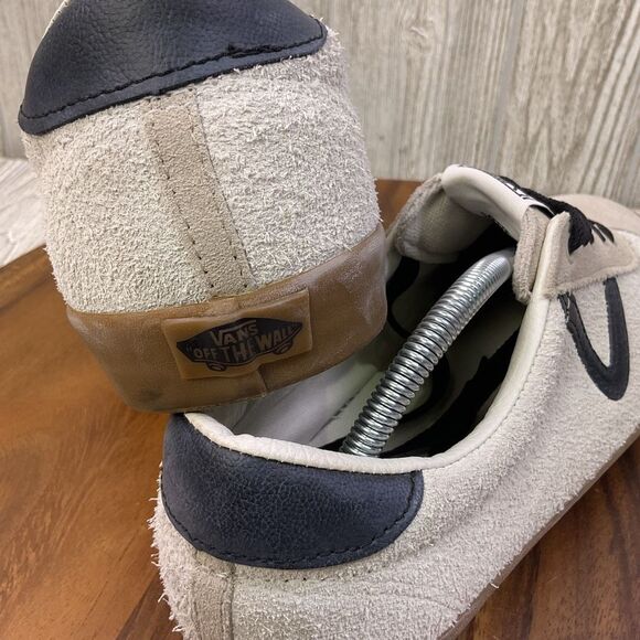 VANS Off The Wall Skater Shoe Pro Sport Low Sneaker Textured Leather Cream Black - Picture 8 of 11